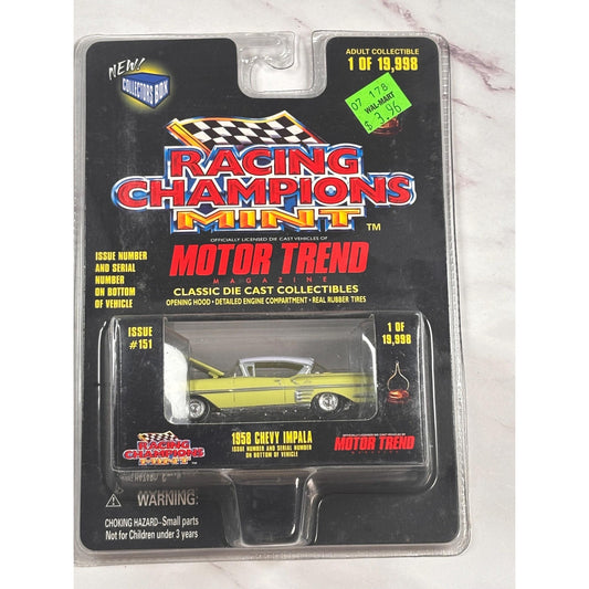 1958 Chevy Impala 1:64 Diecast Car Racing Champions Motor Trend Magazine 1998