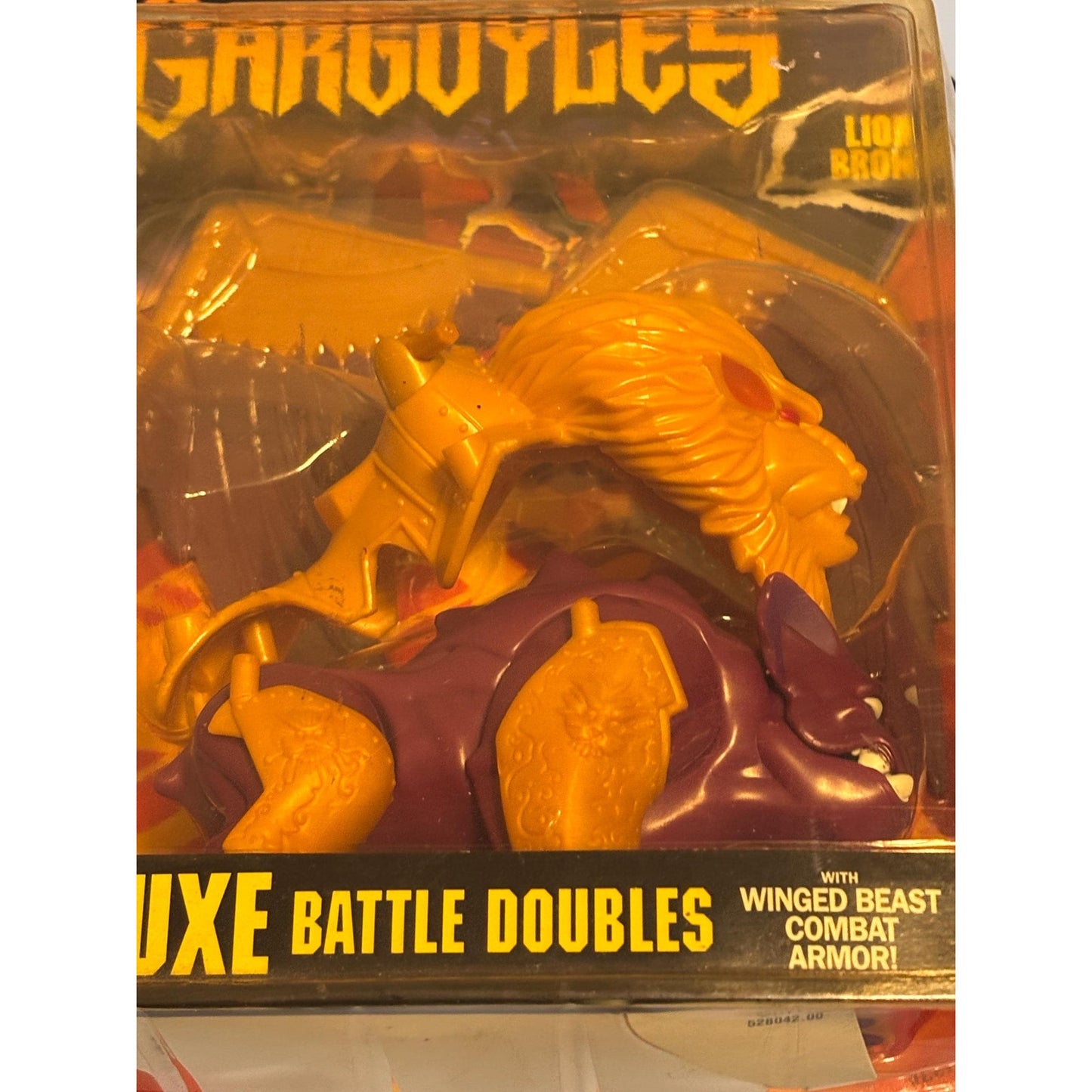 Kenner Gargoyles Lion Bronx Deluxe Battle Doubles Winged Beast Combat Armor 1995