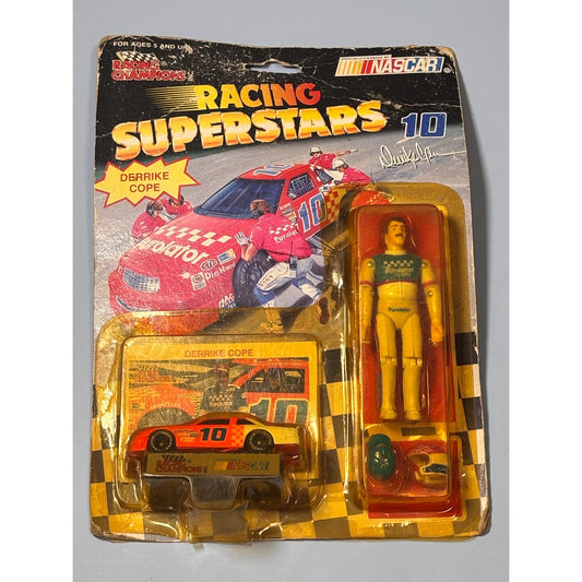 Racing Champions Racing Superstars #10 Derrike Cope Action Figure &1/64 Car