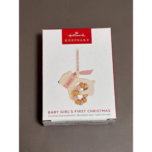 Hallmark Keepsake Christmas Ornament Baby Girl's First Christmas 2023 New