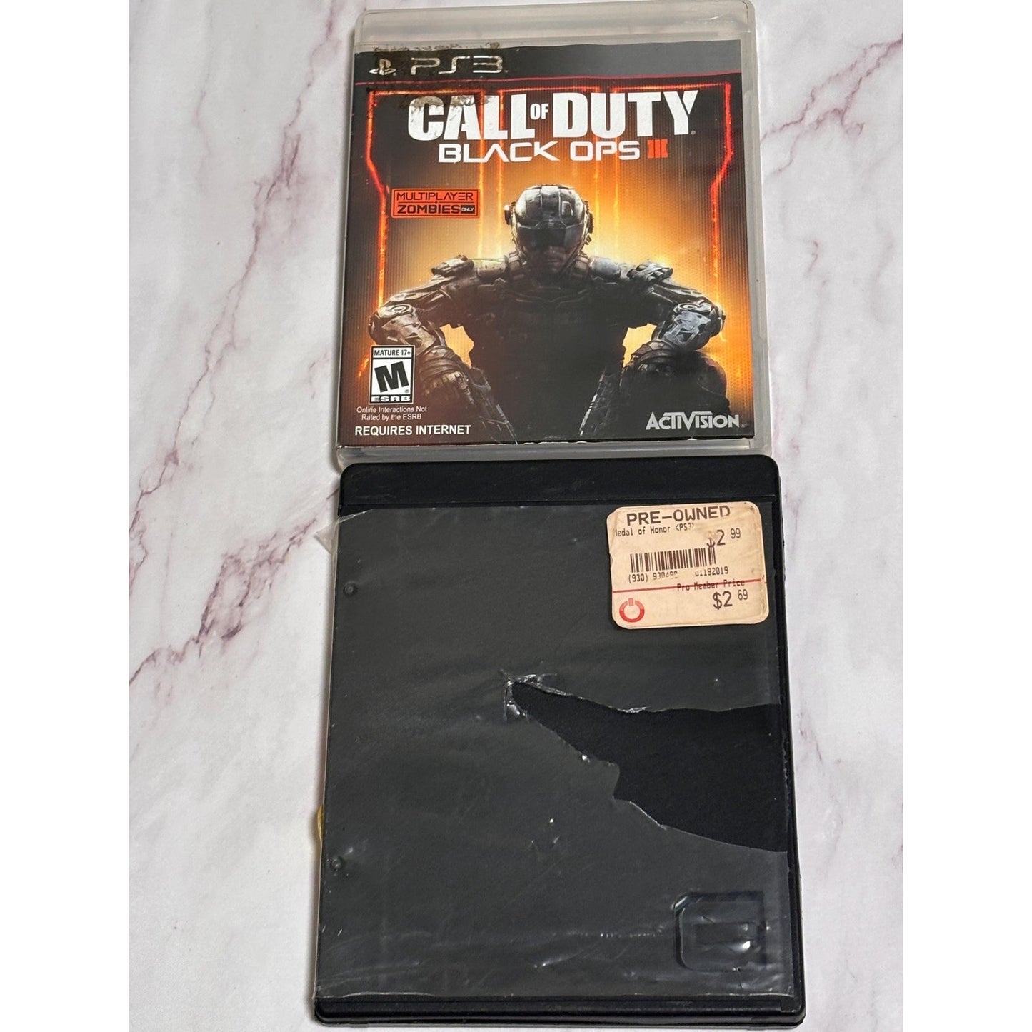 Lot of 2 Play Station 3 PS3 Games Call Duty Black Ops 3 Medal Honor Limited Ed
