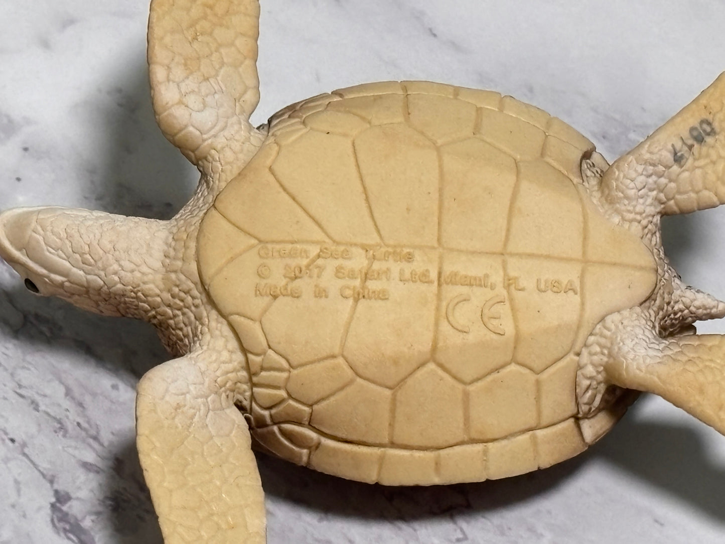 Safari Ltd Incredible Creatures Green Brown Sea Turtle Animal Figure Wildlife 2017
