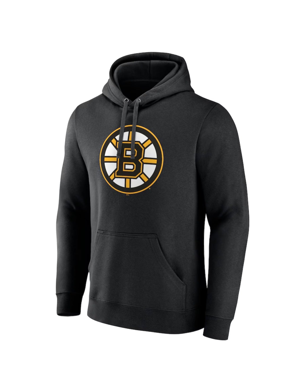 Boston Bruins Fanatics Primary Logo NHL Hockey Black Pullover Hoodie Sweatshirt Men’s L Large NWT New
