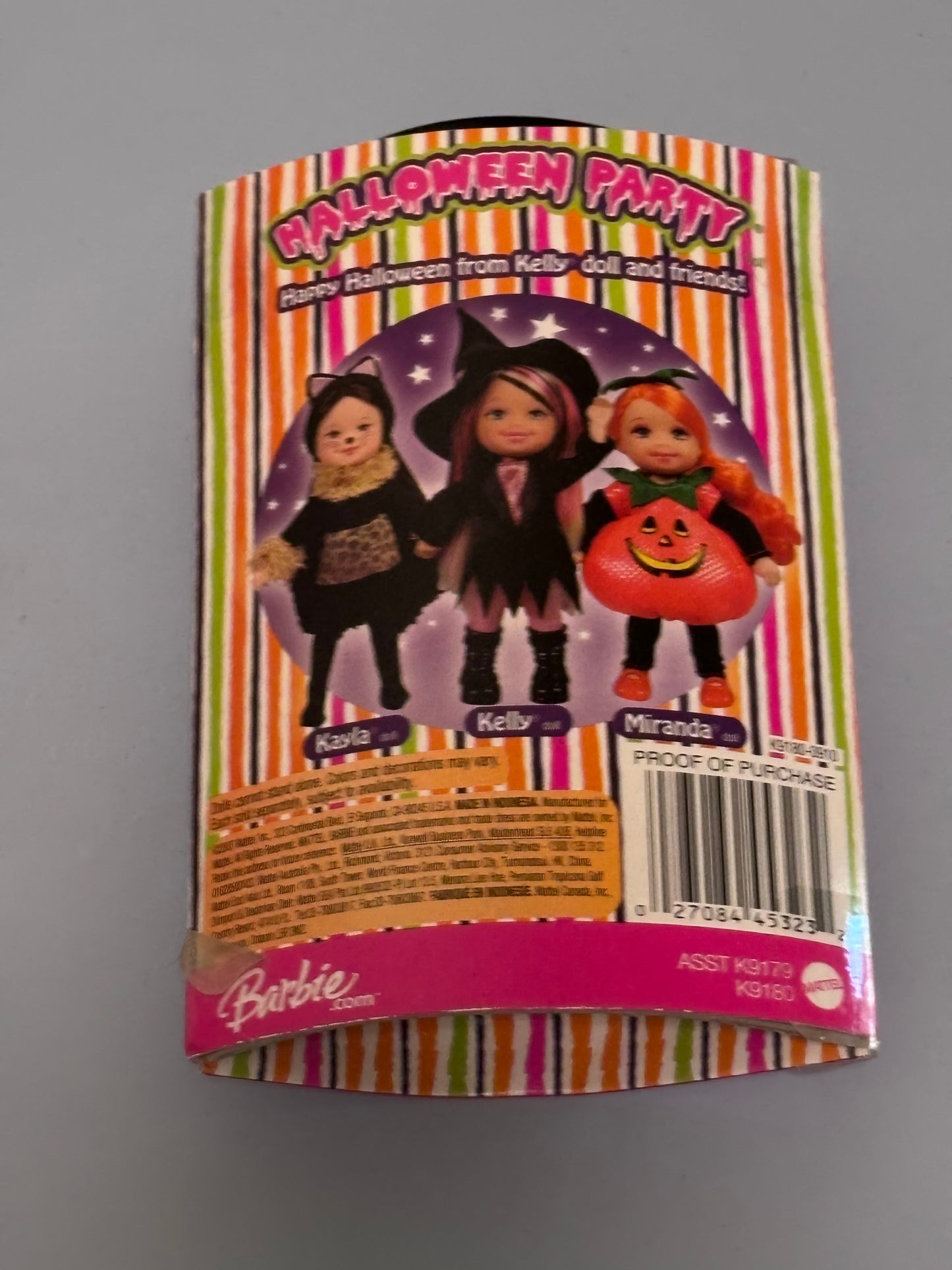 2007 Halloween Party Witch Kelly - Barbie Doll #K9180 Pink & Blonde Hair - New