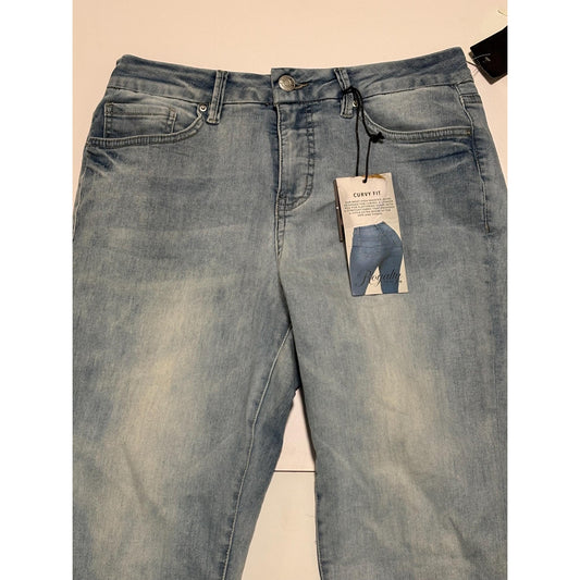 Royalty For Me Women's Curvy Fit Lycra Stretch Blue Jeans Size 10 NWT