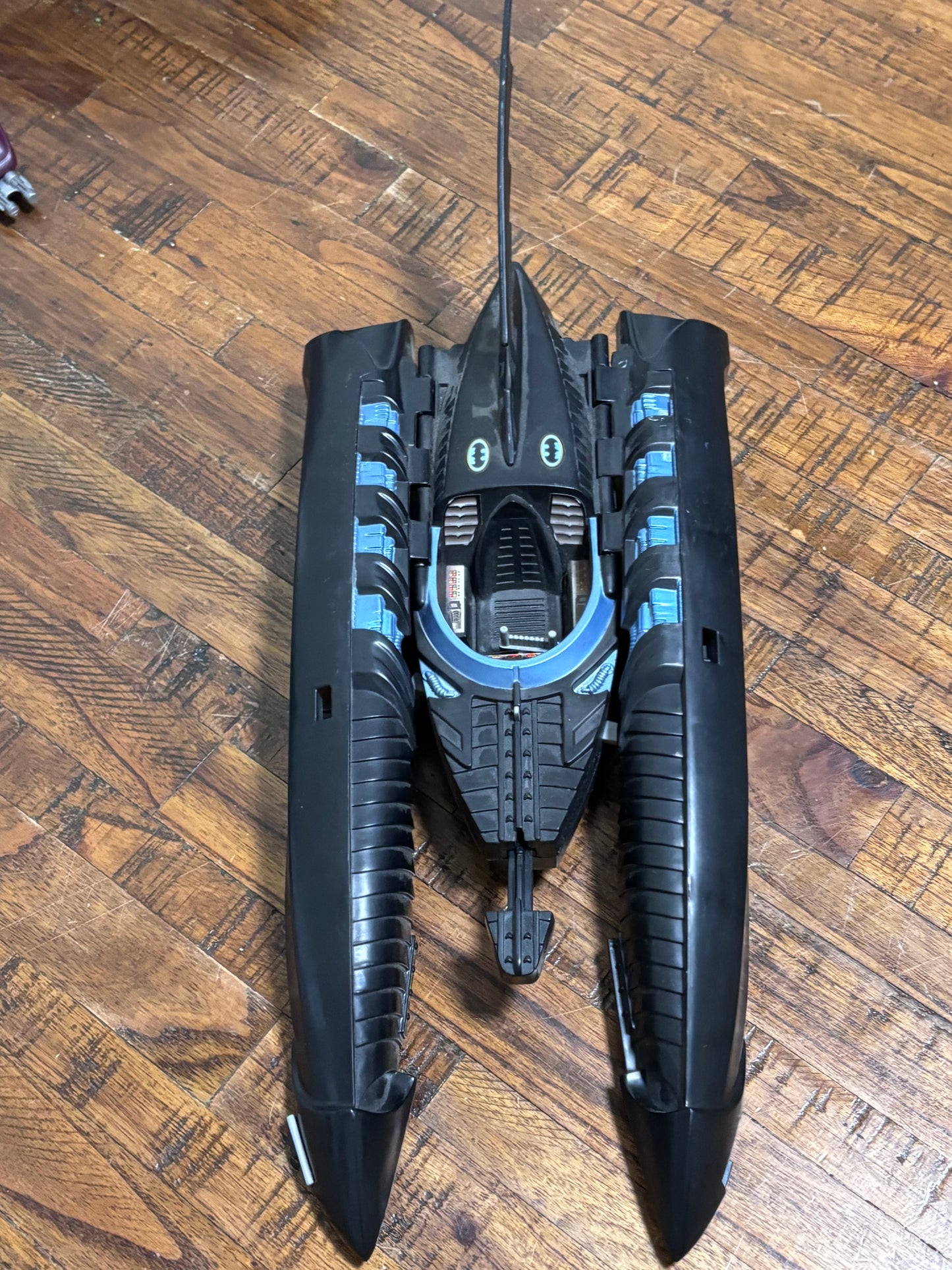 1995 Tonka DC Comics Batman Forever Complete Batboat / Land Vehicle - 21" Long