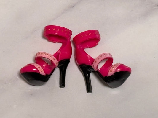 Rainbow High Stella Monroe Doll Outfit Hot Pink Fuchsia Strap High Heels Shoes