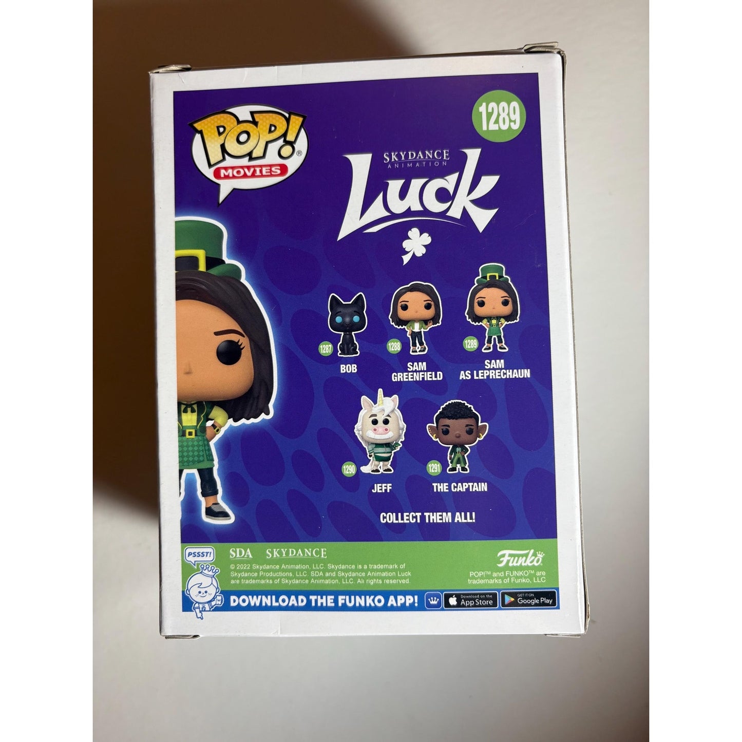 POP! Funko Movies Skydance Animation LUCK #1289 Sam as Leprachaun