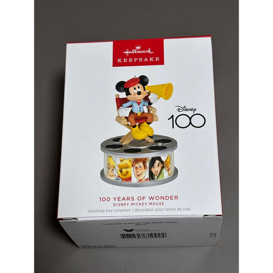 Director Mickey Mouse Ornament 100 Years Wonder Disney Magic Hallmark 2023