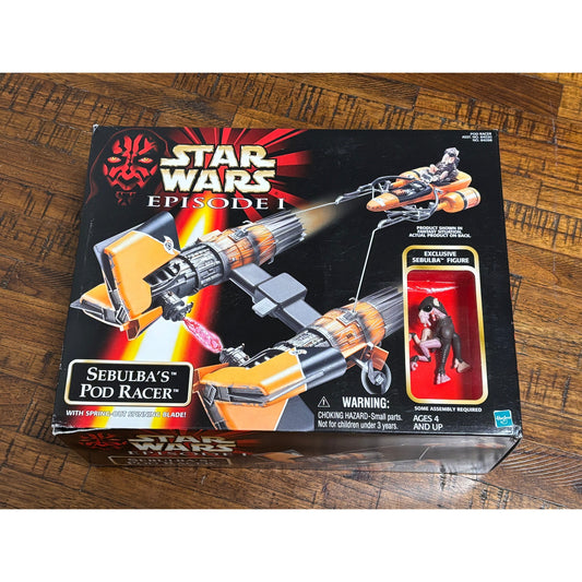 Hasbro Star Wars Episode I Sebulba's Pod Racer with Exclusive Action Figure 1998 Brand New