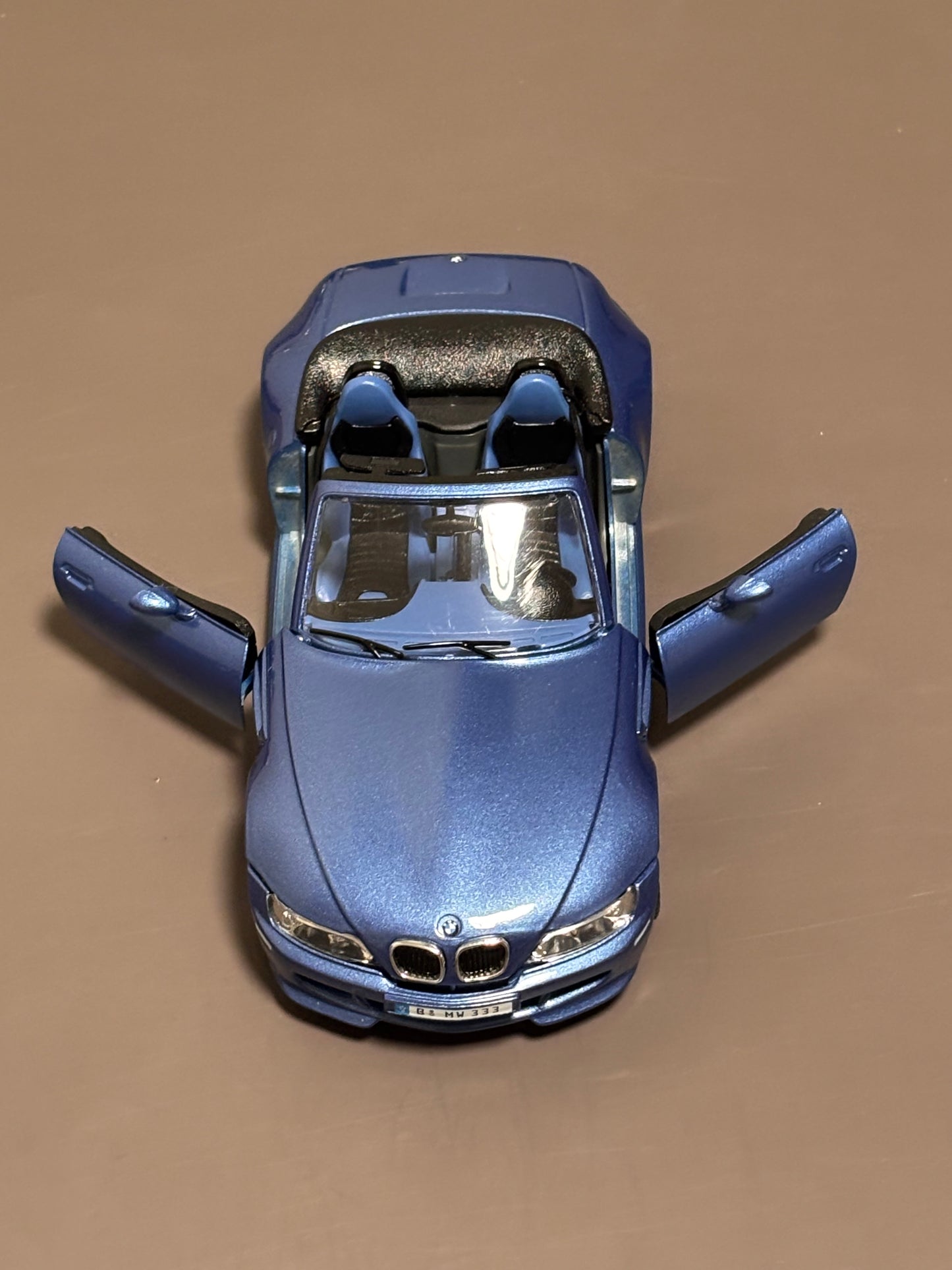 Vintage 1996 Burago BMW M Roadster 1/24 Model Blue Die  Cast