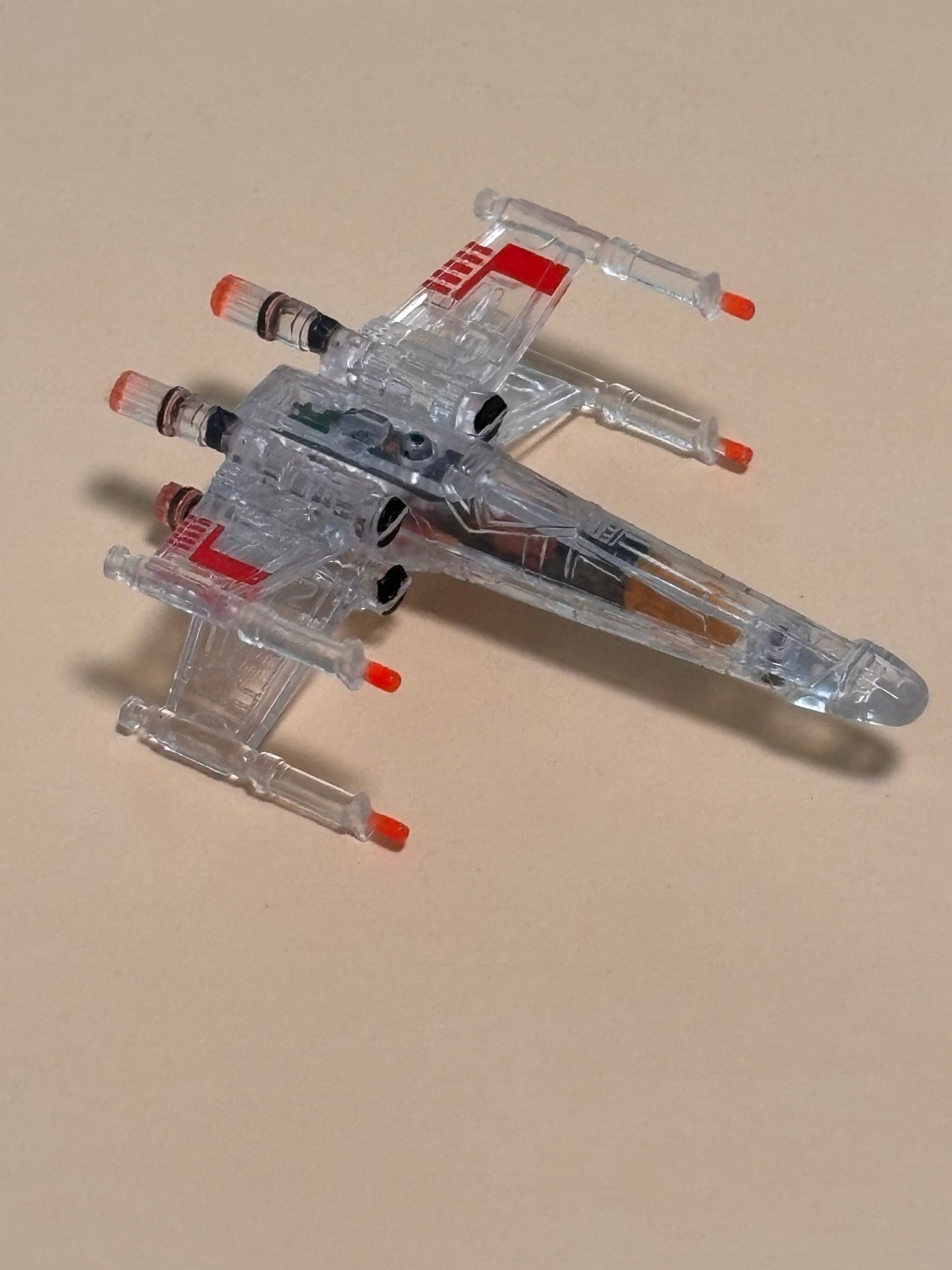 Galoob Star Wars Micro Machines X-Ray Fleet X-Wing Starfighter Clear Ship 1995