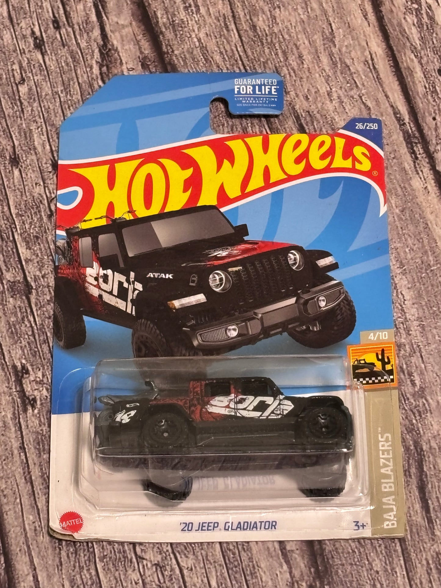 Hot Wheels '20 Jeep Gladiator Black Borla 26/250 2021 Baja Blazers 4/10