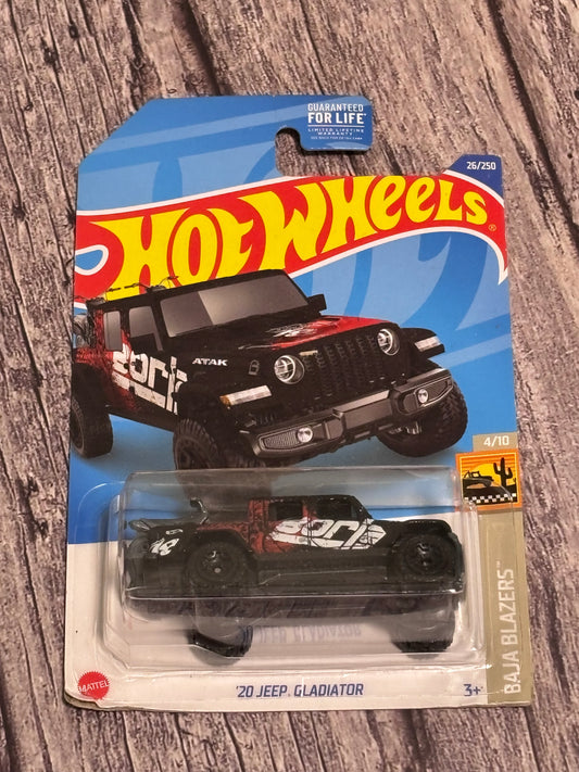 Hot Wheels '20 Jeep Gladiator Black Borla 26/250 2021 Baja Blazers 4/10