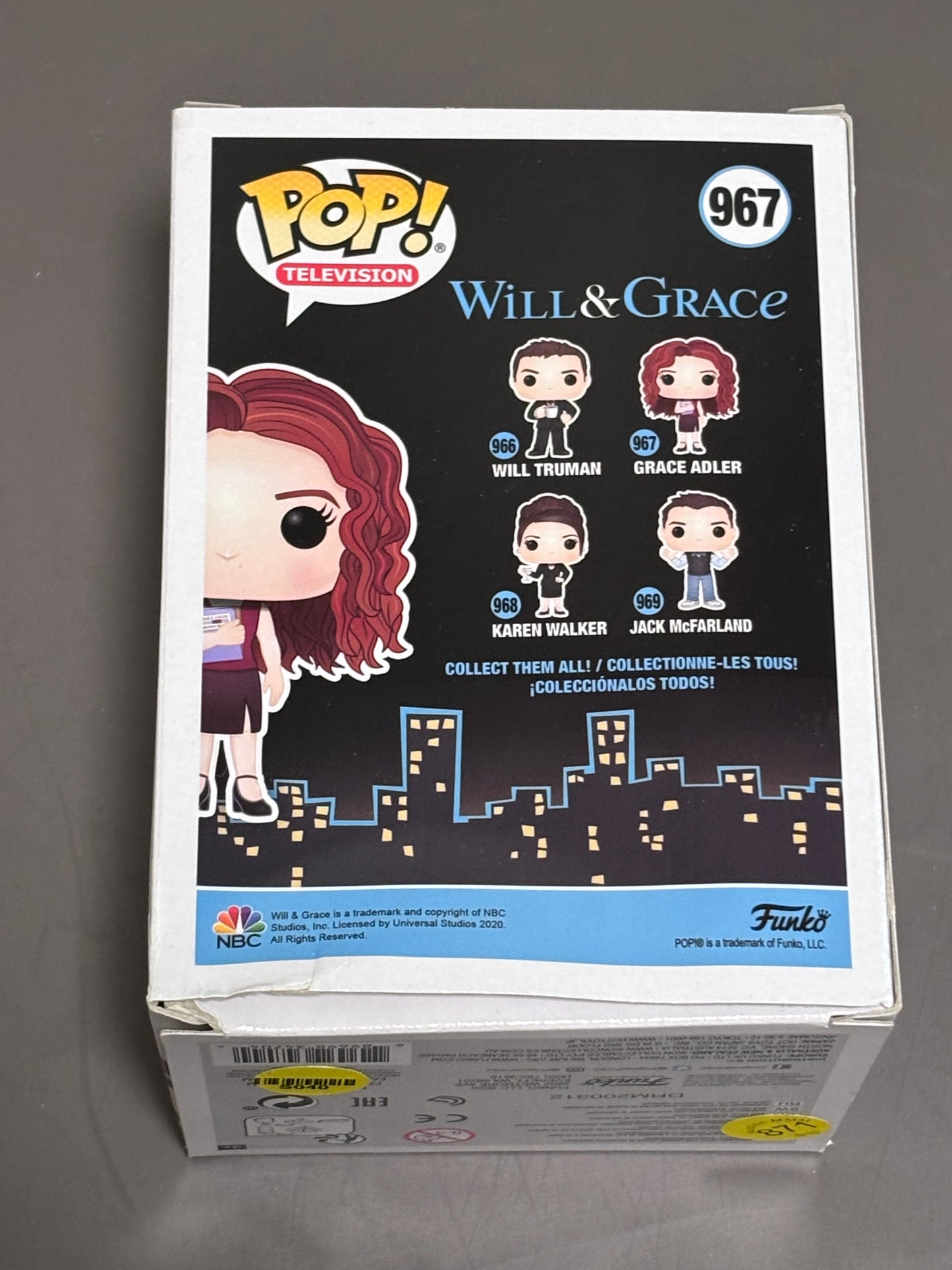 Funko Pop Grace Adler 967 Television Will & Grace Collectible Vinyl Figure New
