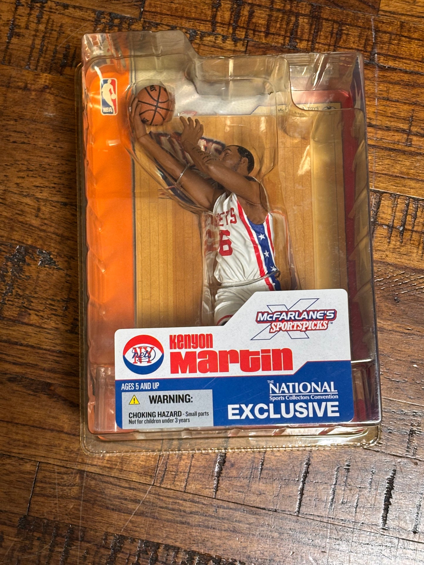 McFarlane Sports Pick NBA Basketball New Jersey York Nets SCC Exclusive Action Figure Series 4 2003 Kenyon Martin New