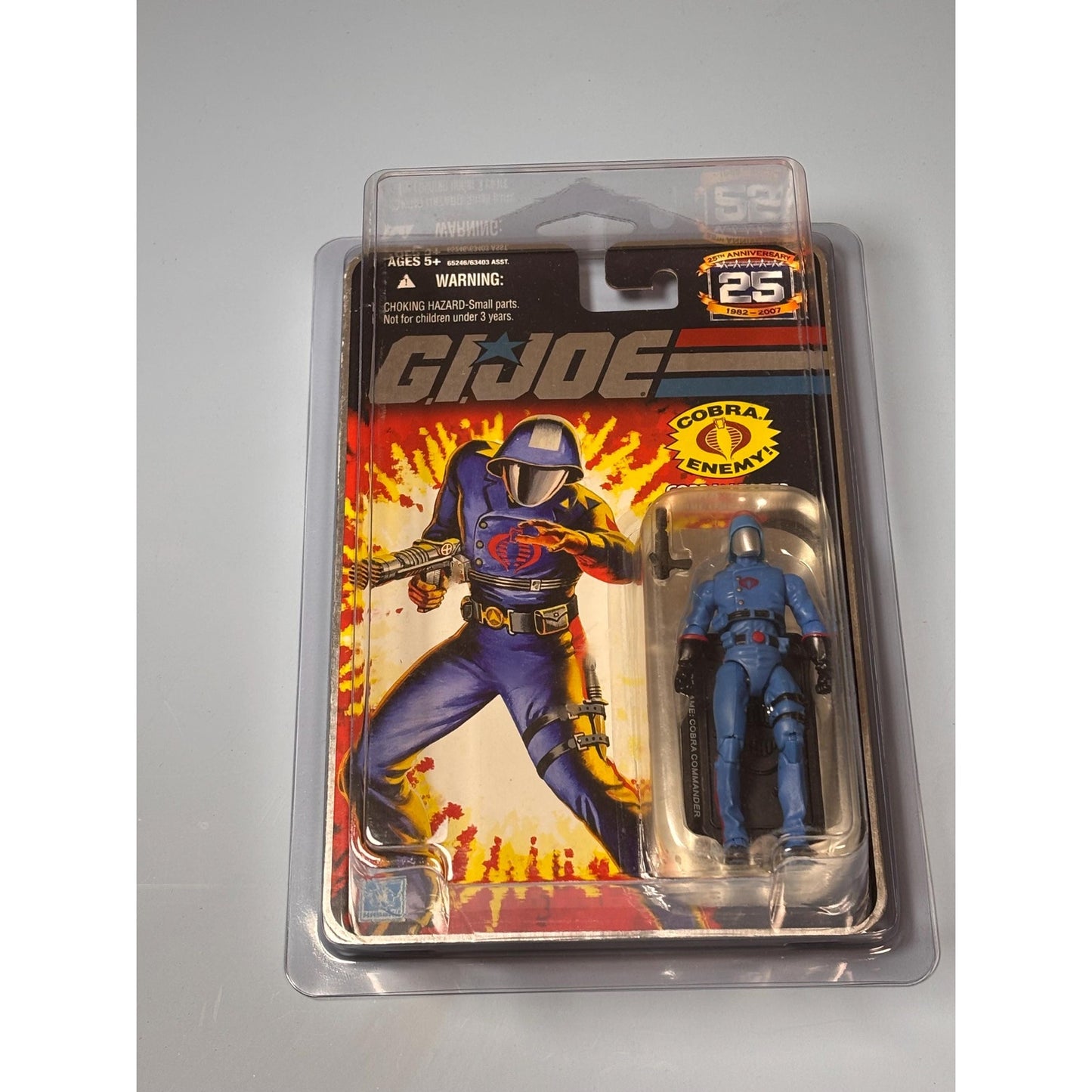 Hasbro GI Joe 25 Anniversary COBRA TROOPER 3.75" Action Figure Fol Mint w/ Case