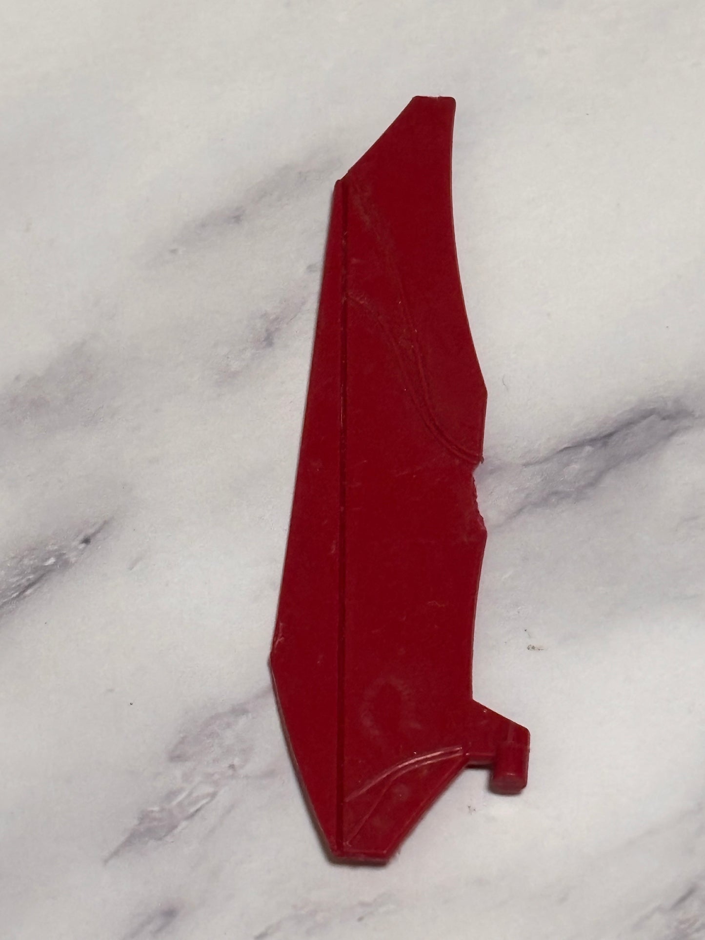 1988 Hasbro Gi Joe Cobra Bugg Dual Maroon Rudder Weapon Vehicle Part Vintage