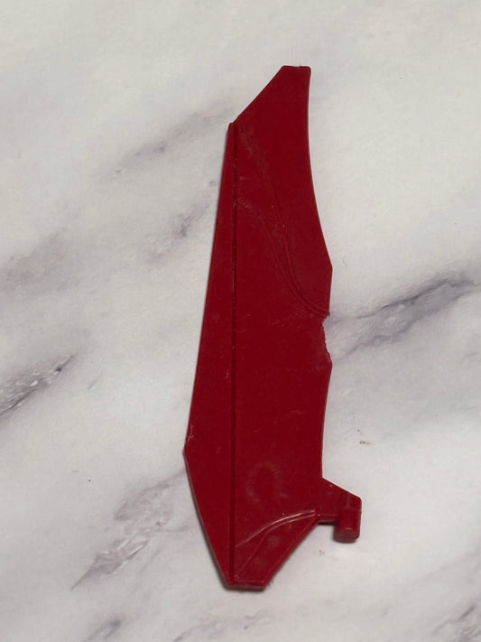 1988 Hasbro Gi Joe Cobra Bugg Dual Maroon Rudder Weapon Vehicle Part Vintage