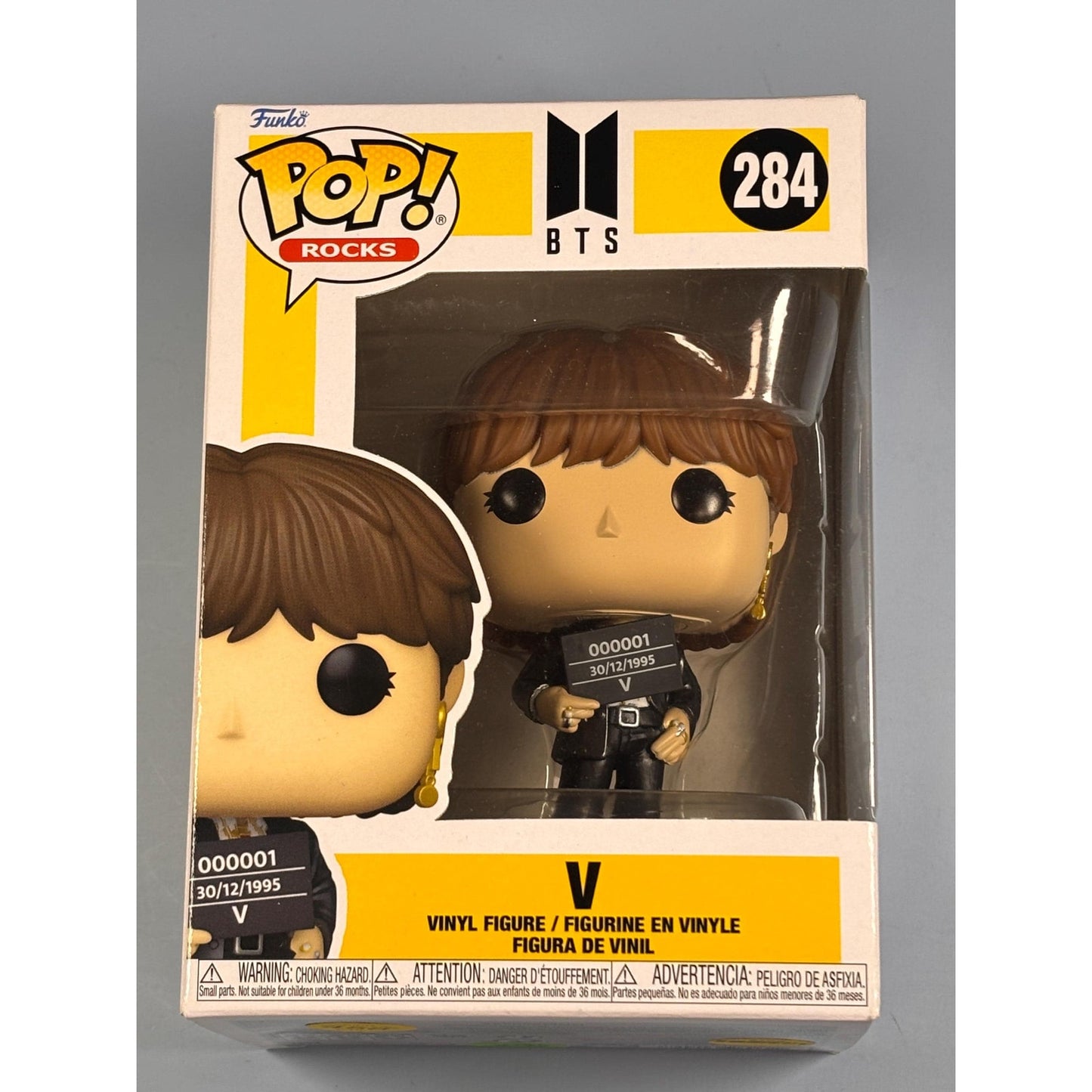 Funko Pop! Rocks BTS #284 V Music K-Pop Band Vinyl Figure New