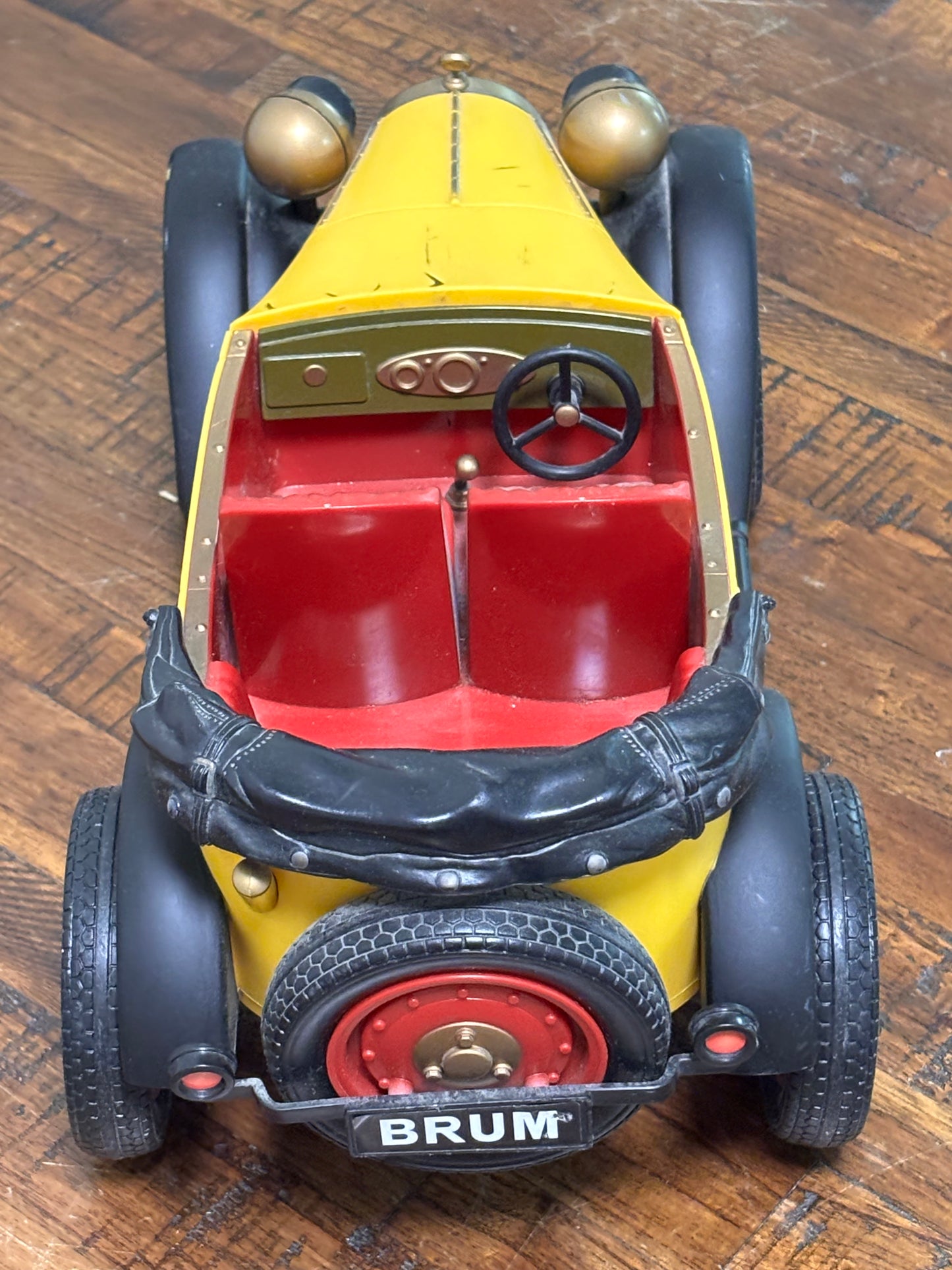 Vintage Radio Shack Brum Convertible Car Roadster Jalopy With Remote