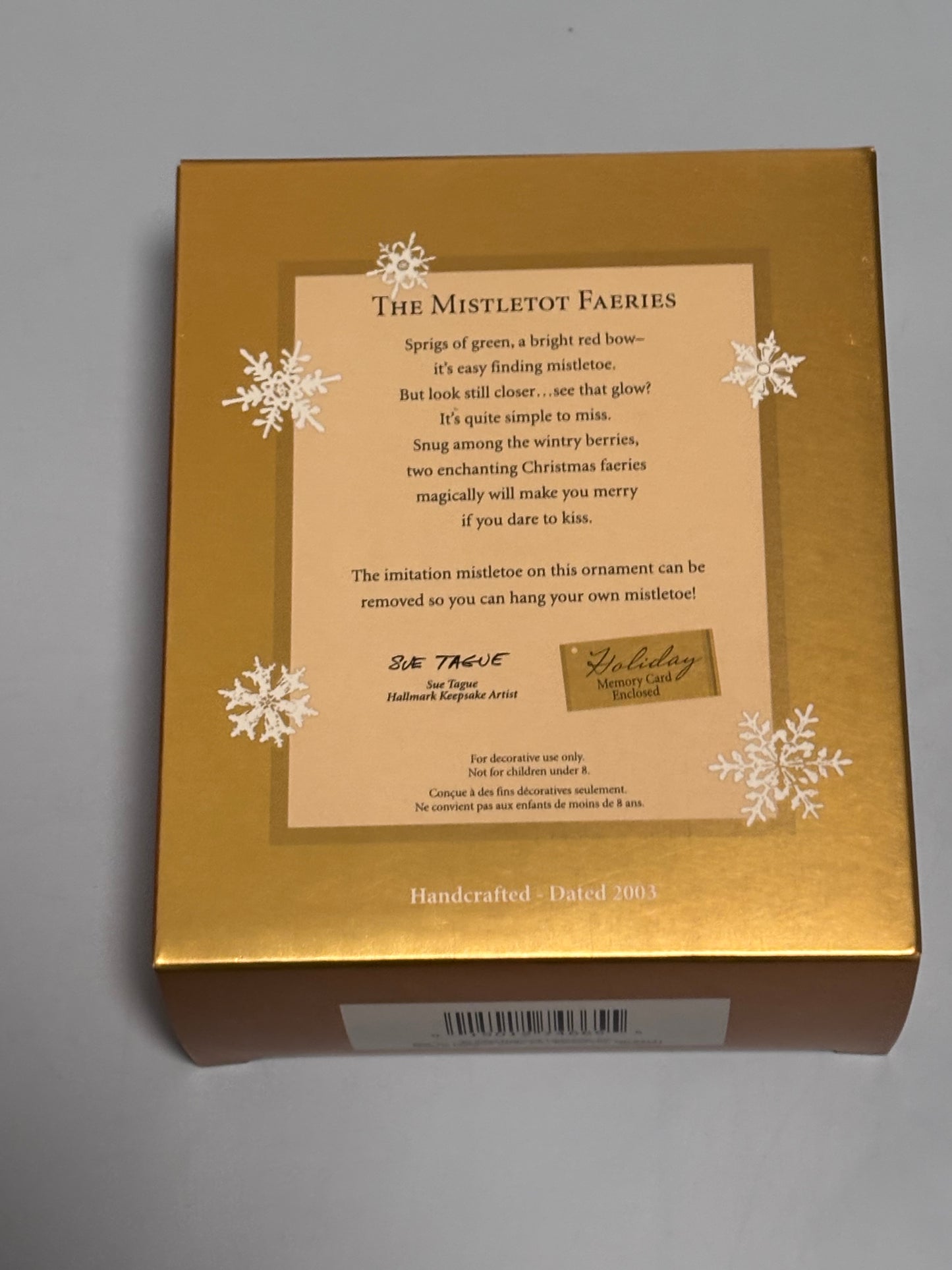 Hallmark Keepsake The Mistletoes Fairies 2003 Exclusive Christmas Ornament New
