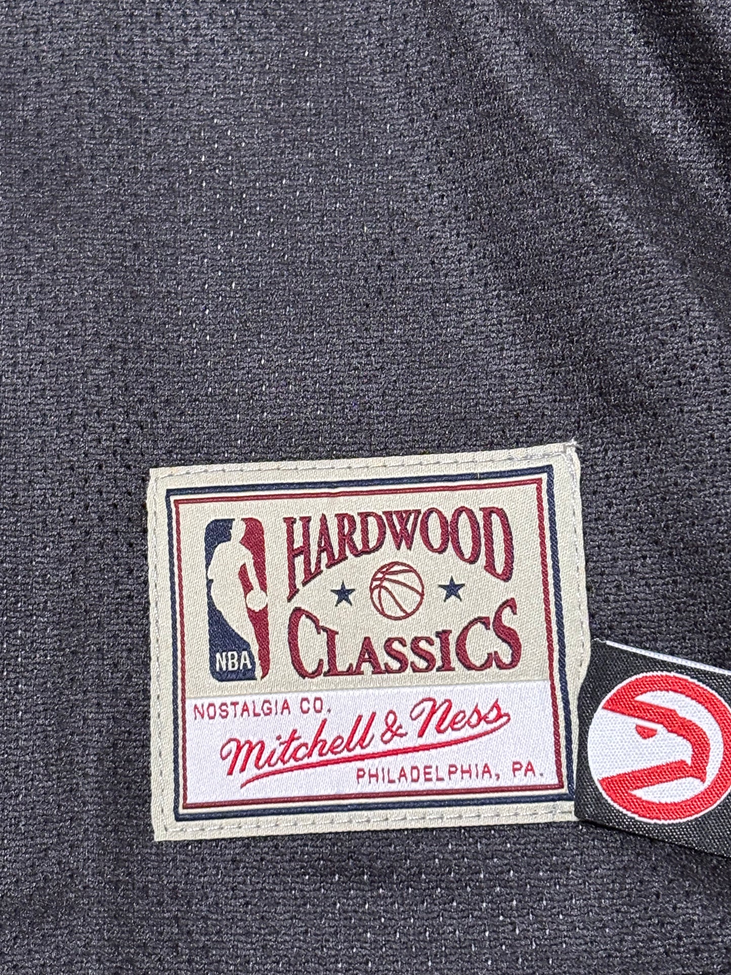 Atlanta Hawks Mitchell & Ness Hardwood Classic HWC NBA Retro Big Face 5.0 Fashion Crop Top Shirt Jersey Red Women’s Medium M New NWOT