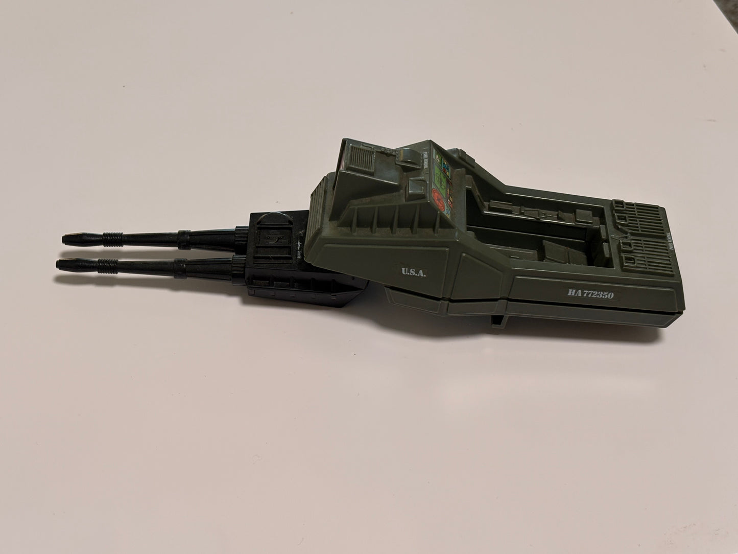 Vintage 1983 G.I. Joe Headquarters Command Center Part Main Front Double Cannon