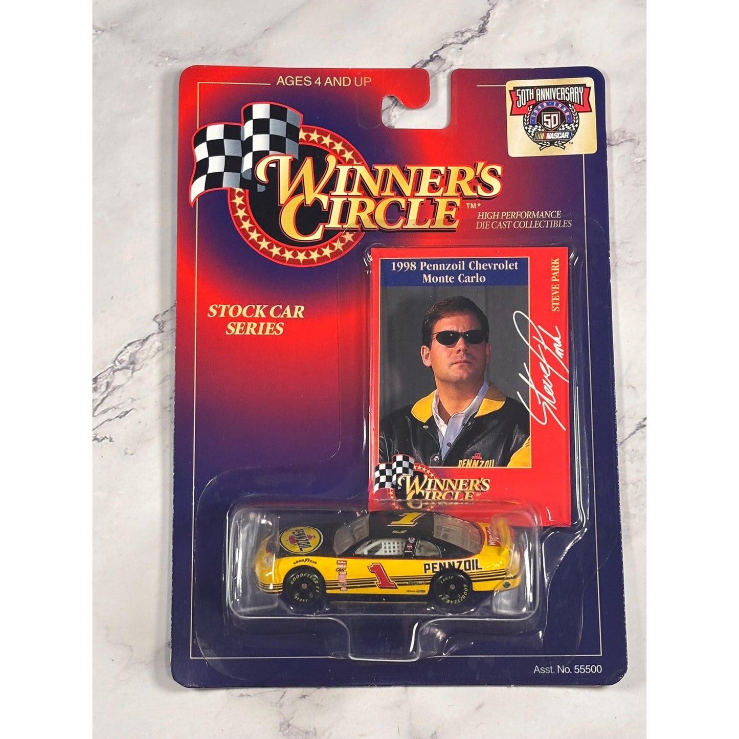 NASCAR Steve Park Winner's Circle #1 Chevy Monte Carlo Pennzoil Racing 1998