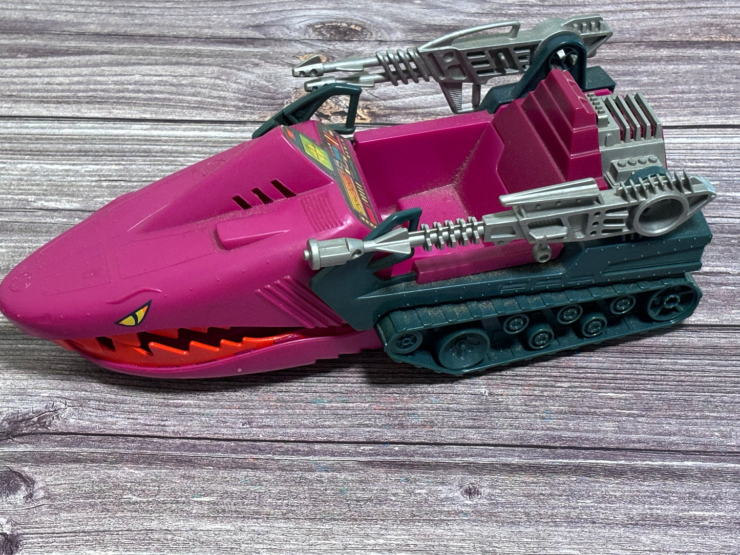 Vintage 1984 Mattel He-Man Masters Universe Land Shark MOTU Working With Guns