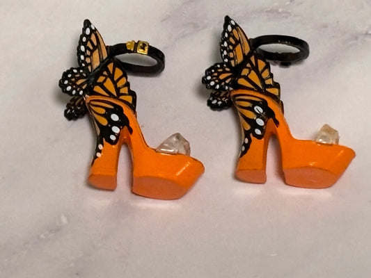Rainbow High Poppy Rowan Series 1 Doll Outfit Orange Butterfly Wing Shoes Heels