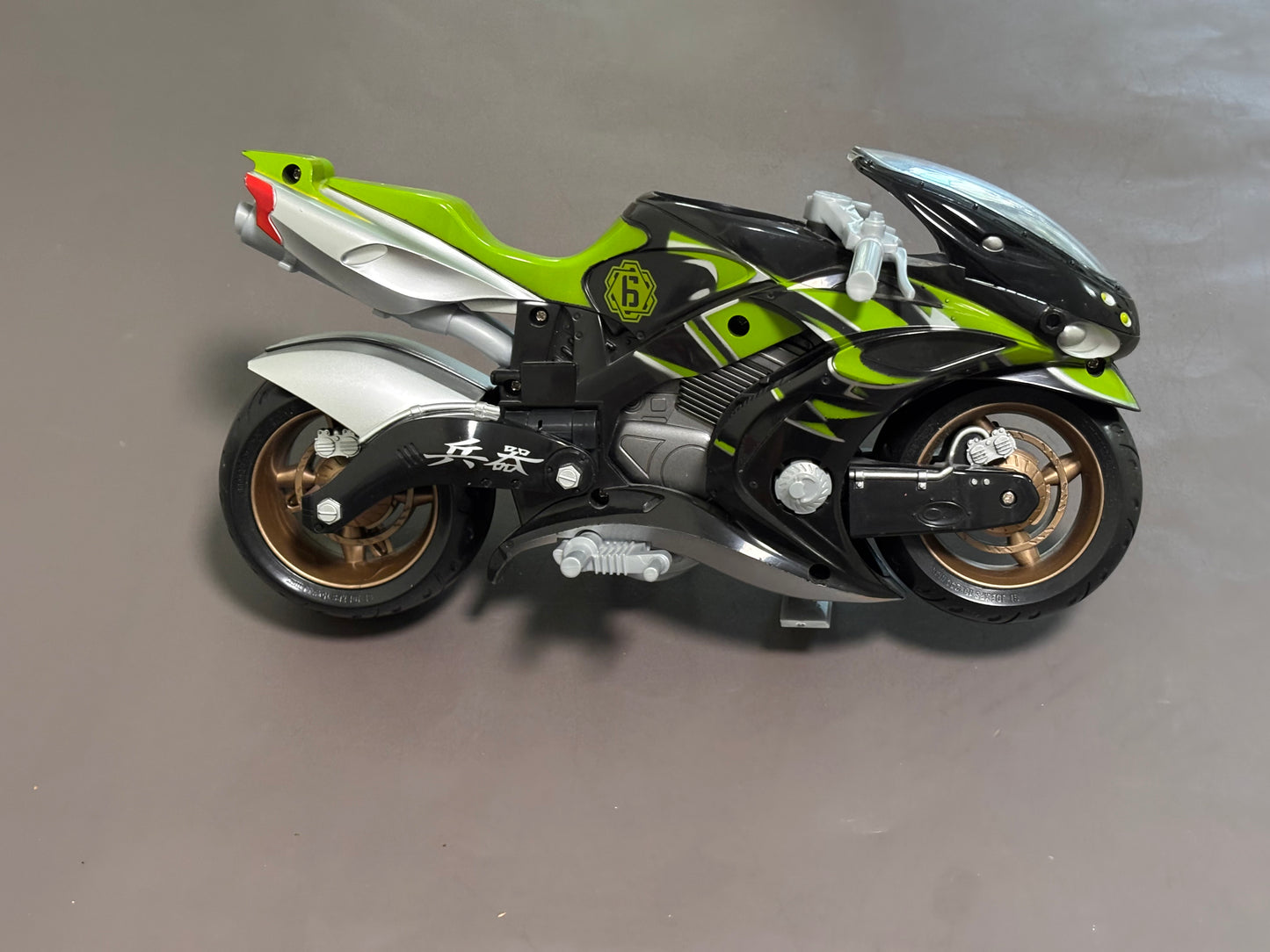 2005 GI JOE Sigma 6 Ninja Hovercycle Motorcycle Hasbro Action Figure Green