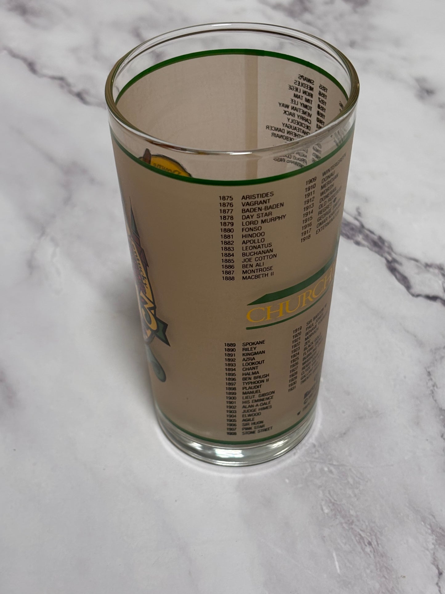 1987 Kentucky Derby Official 113th Churchill Downs Vintage Julep Glass Louisville