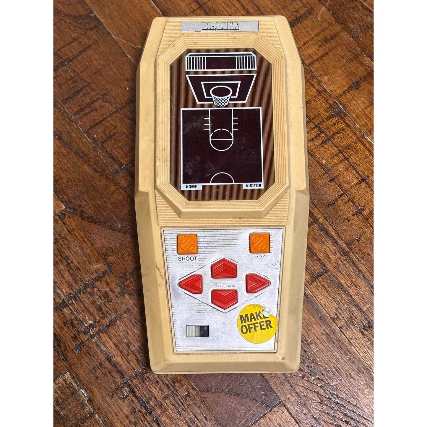 Mattel Electronics Vintage Handheld Basketball Game Tested 1978 Pre-owned