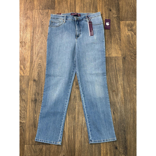 Gloria Vanderbilt Women's Amanda Blue Jeans Classic Rise Tapered 10P Short NWT