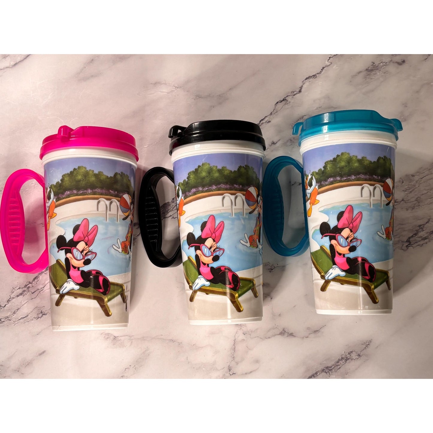 Lot of 3 Walt Disney Parks World Resort Let the Memories Begin Suvinior Cup