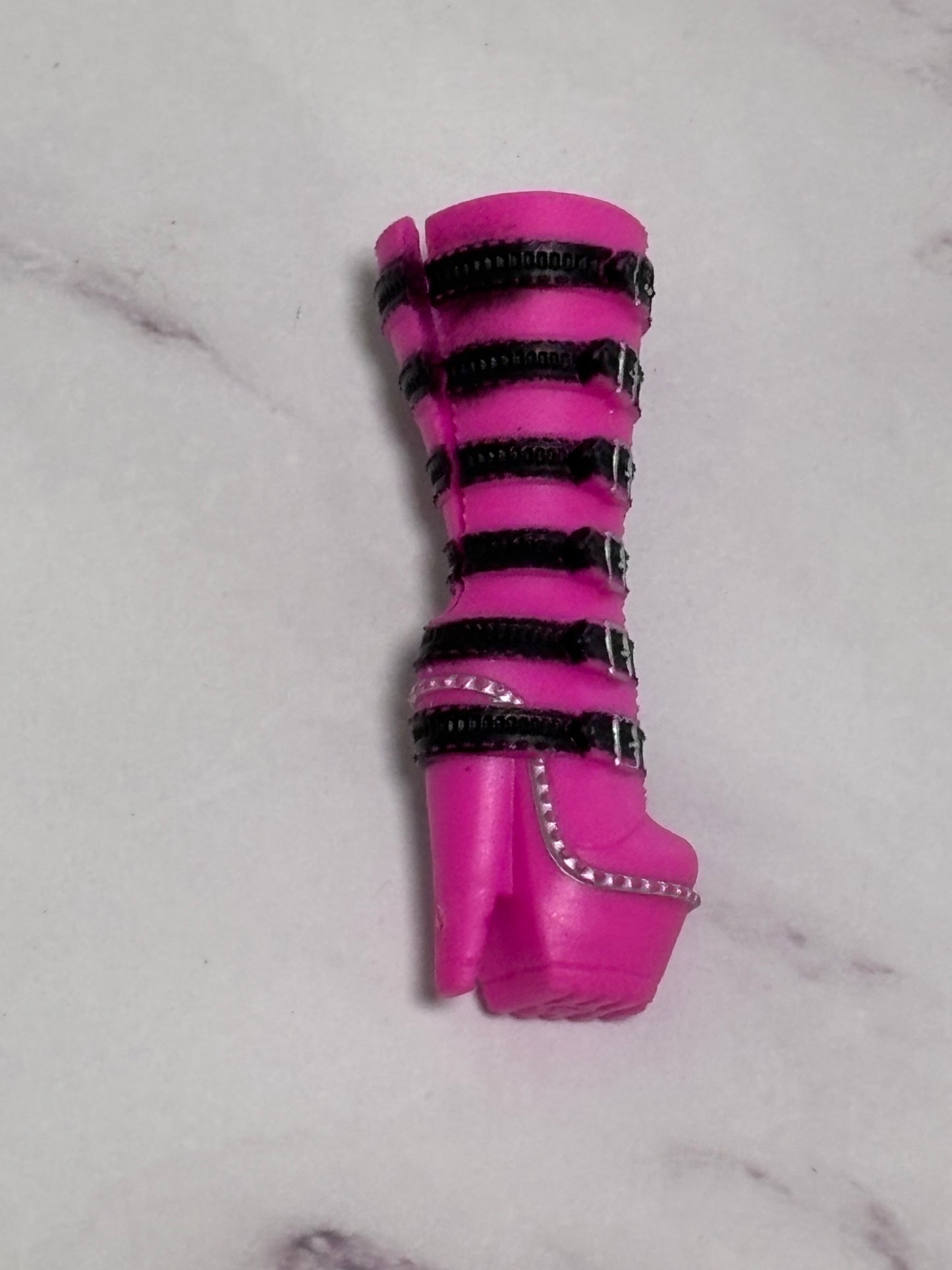 Lol Surprise Omg Doll Shoes Shoe Metal Chick Babe Black Pink Buckle Heel Boots