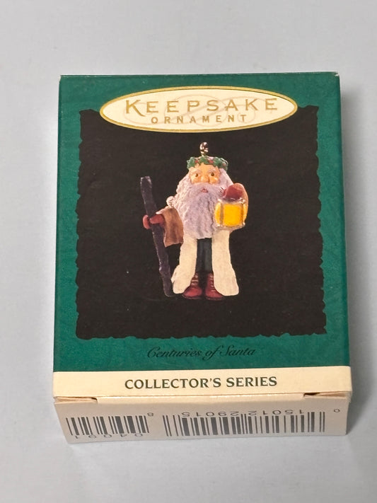 Hallmark Centuries of Santa Miniature Keepsake Ornament Collector Series #3 1996