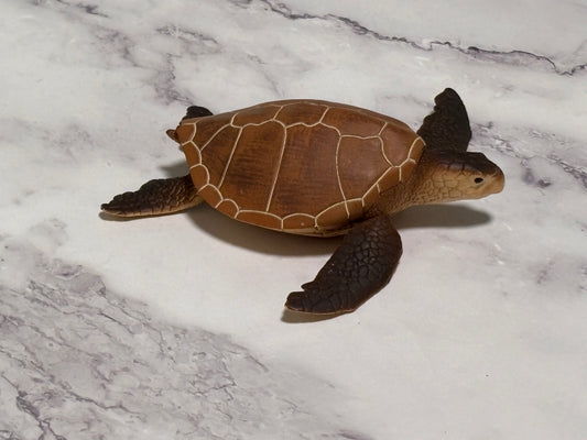 Safari Ltd Incredible Creatures Green Brown Sea Turtle Animal Figure Wildlife 2017