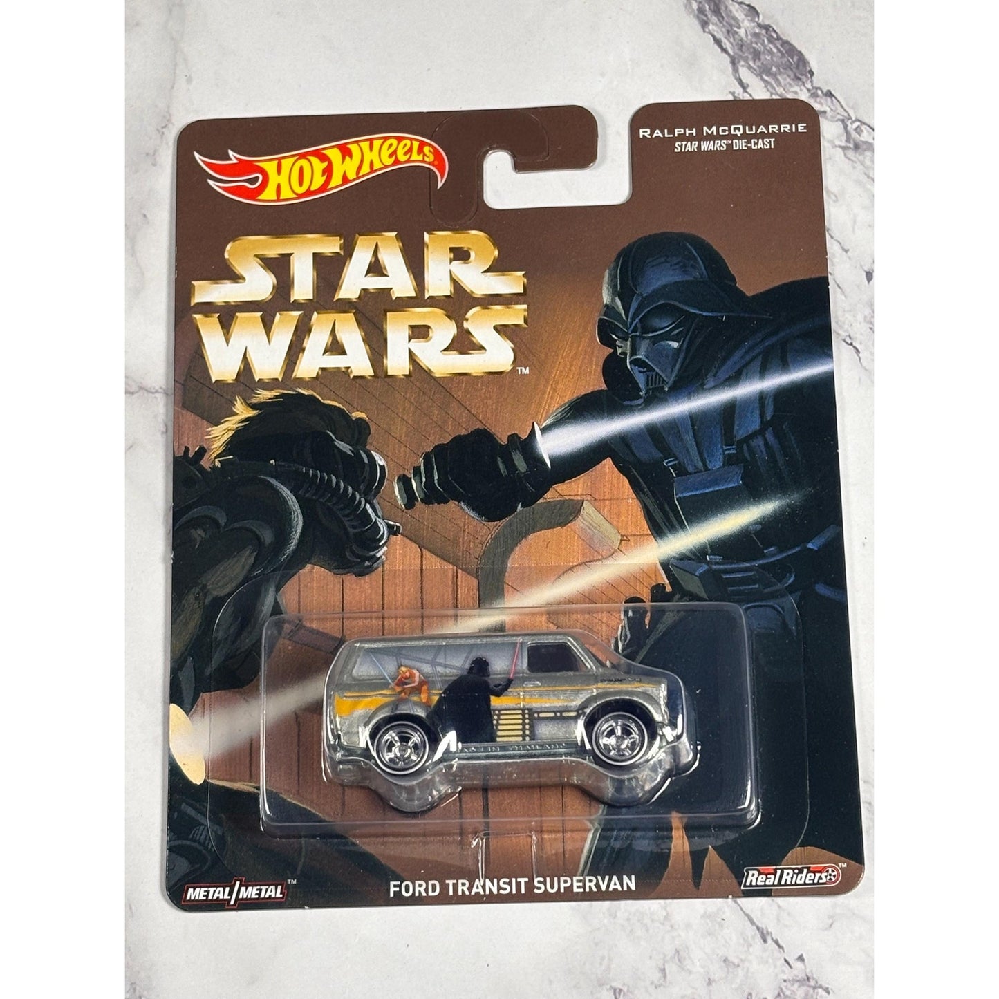 2017-Hot Wheels-Star Wars-Premium Ralph McQuarrie-Ford Transit Supervan-1:64 New