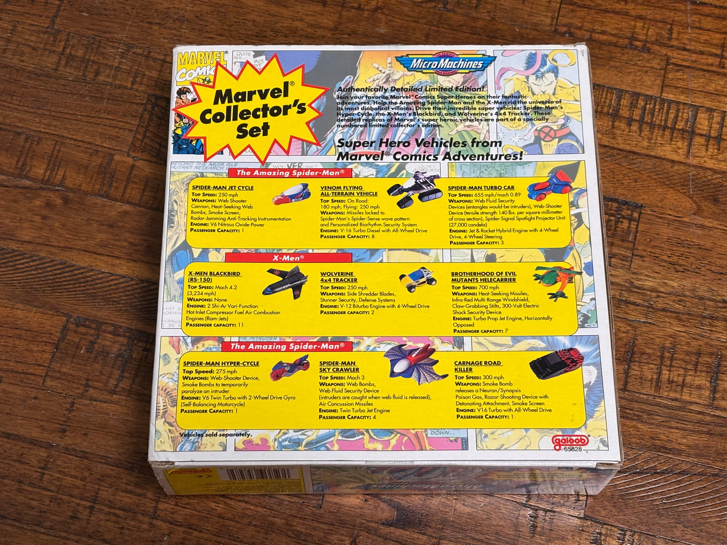 Micro Machines Marvel Collector's Set Amazing Spider-Man X-Men 1993 Mini Miniature Limited Edition New