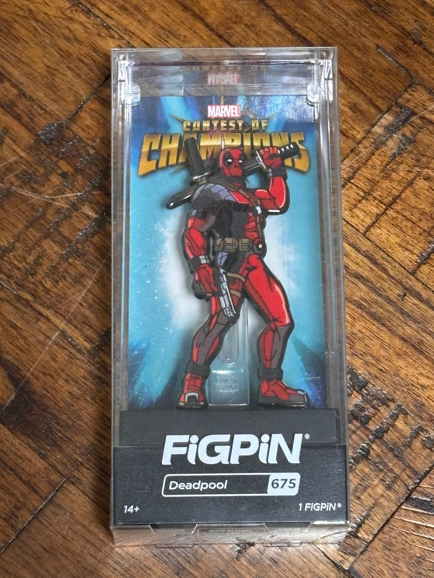 FigPin New Collectible Enamel Pin #675 Marvel Comics Contest of Champions Deadpool