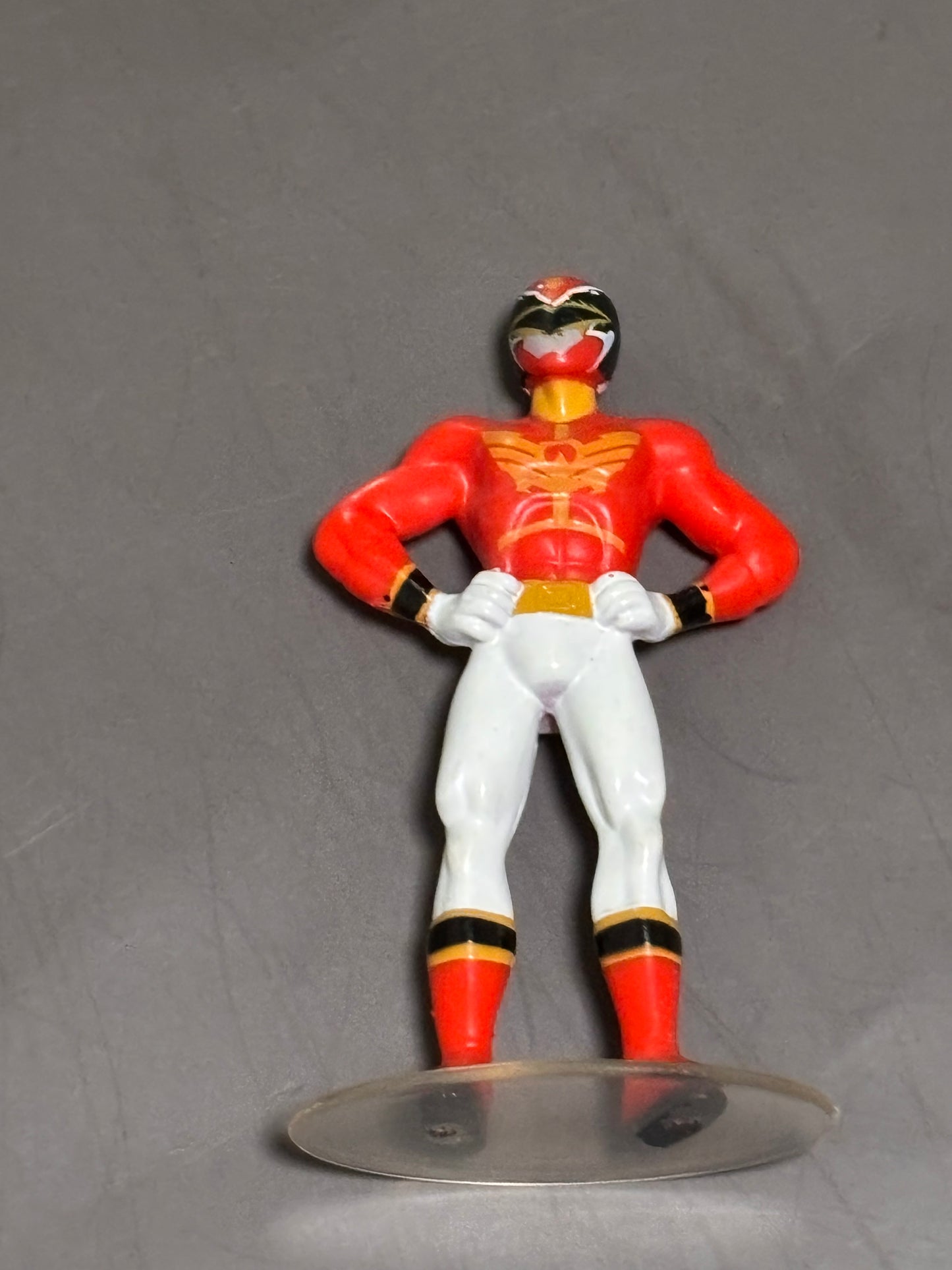 Power Rangers 2011 DecoPac Red Standing Figure with Clear Base