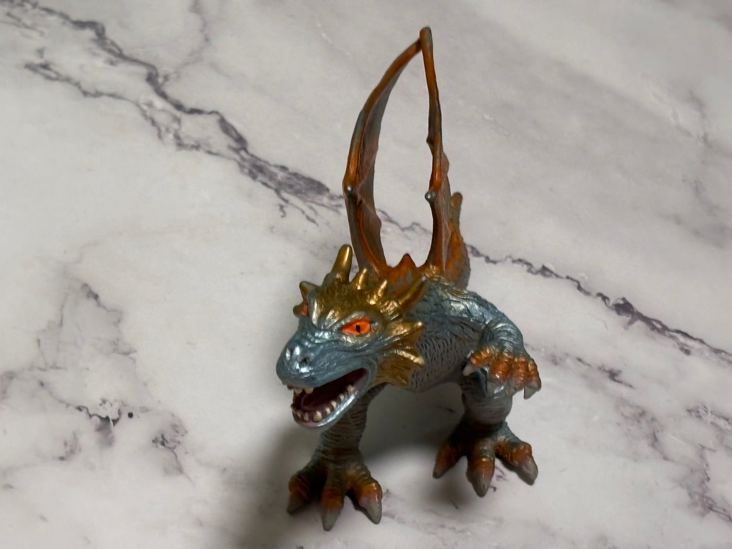 2006 Toy Major Trading Co Elite Dragon Figure Kids Mythical Blue And Gold