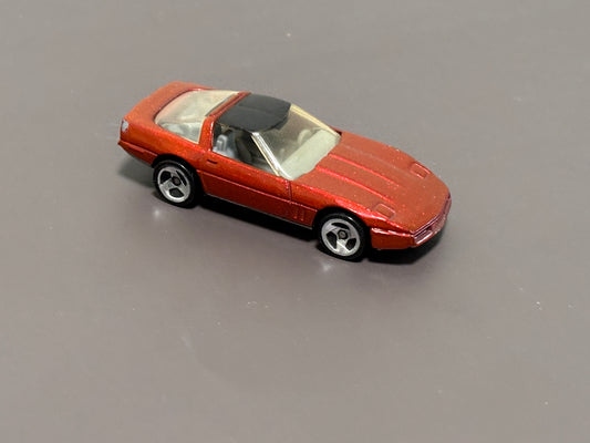 Vintage 1982 Hot Wheels 80's Corvette Coupe Metallic Red Diecast 1:64 Malaysia