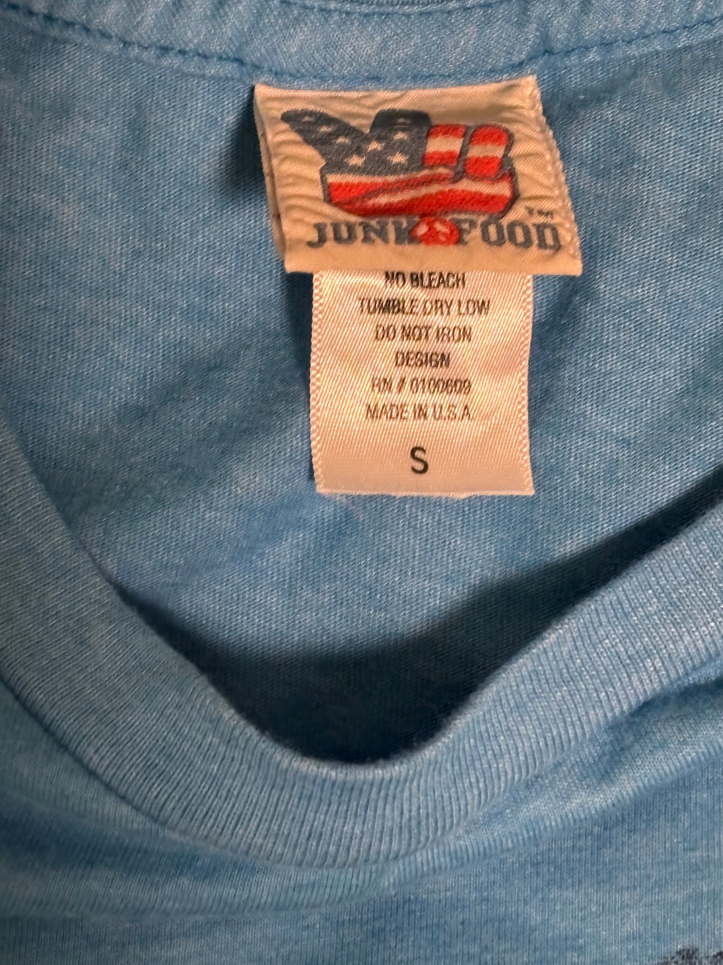 Marvel Junk Food Hulk Smashing Men's Blue Shirt T-Shirt Small S New NWOT