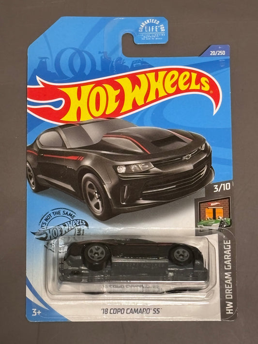 Hot Wheels 2020 Hw Dream Garage 3/10 '18 Copo Camaro SS Black 20/250 New