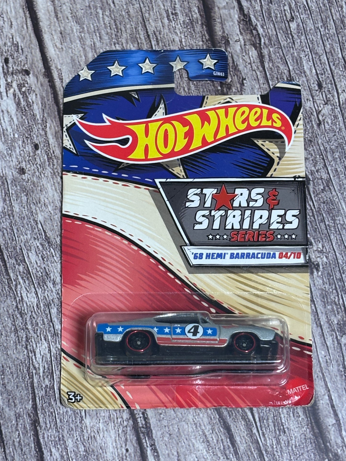 Hot Wheels 2020 Stars And Stripes 04/10 Silver '68 Hemi Barracuda B68