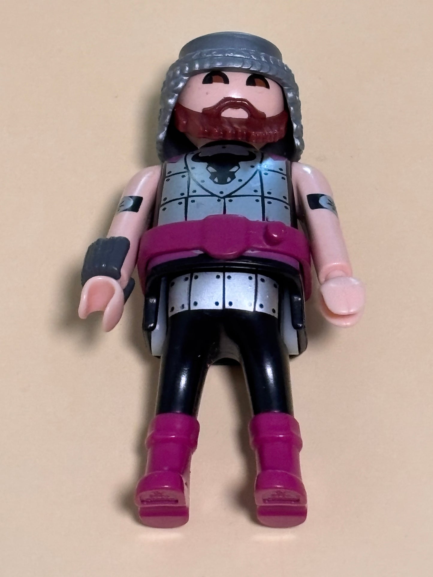 Vintage 4774 Playmobil Vikings Bull Warriors And Wolf Knight Figure Only