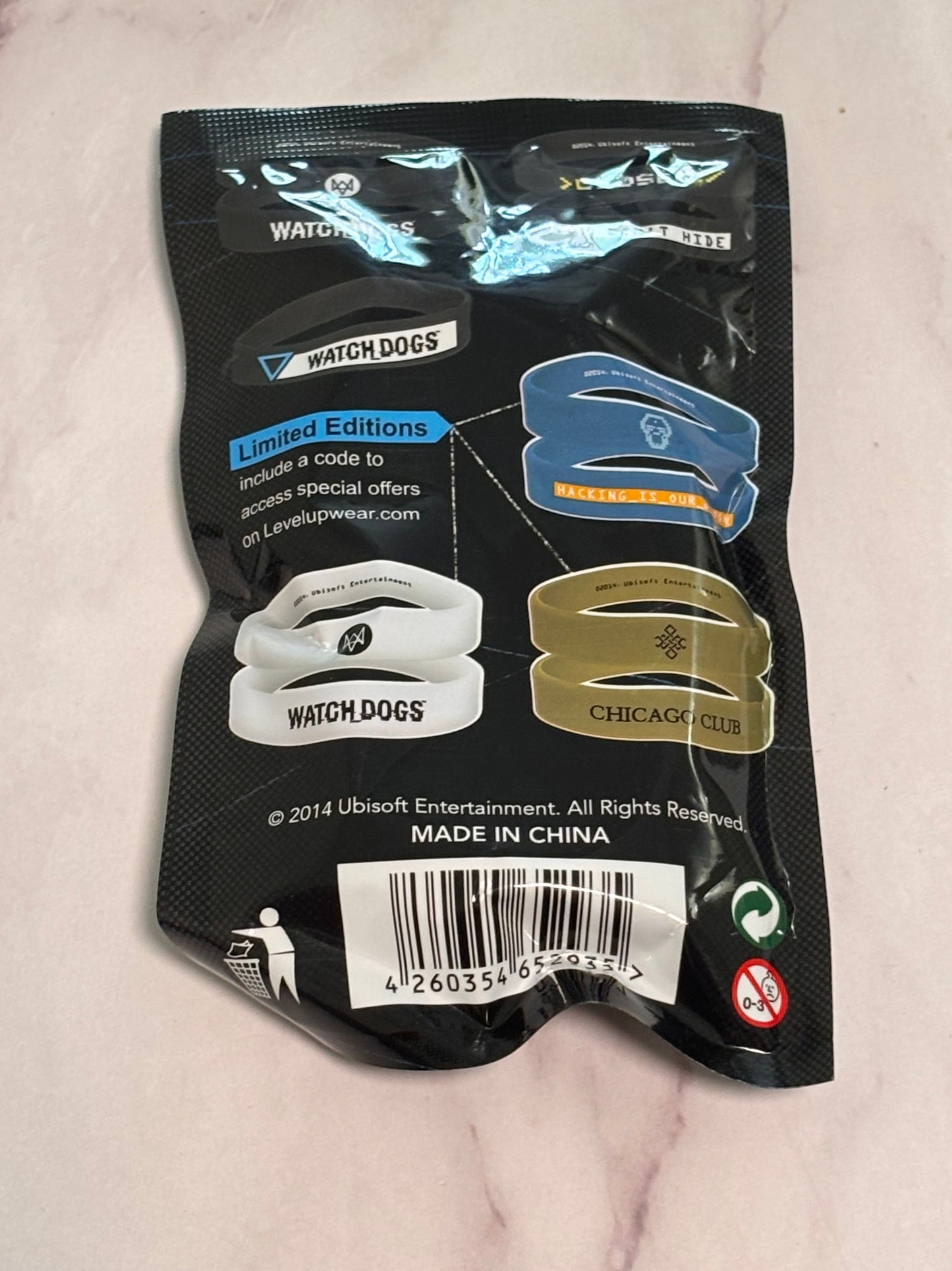 Watch Dogs Blind Bag Rubber Wristband Assortment Ubisoft New